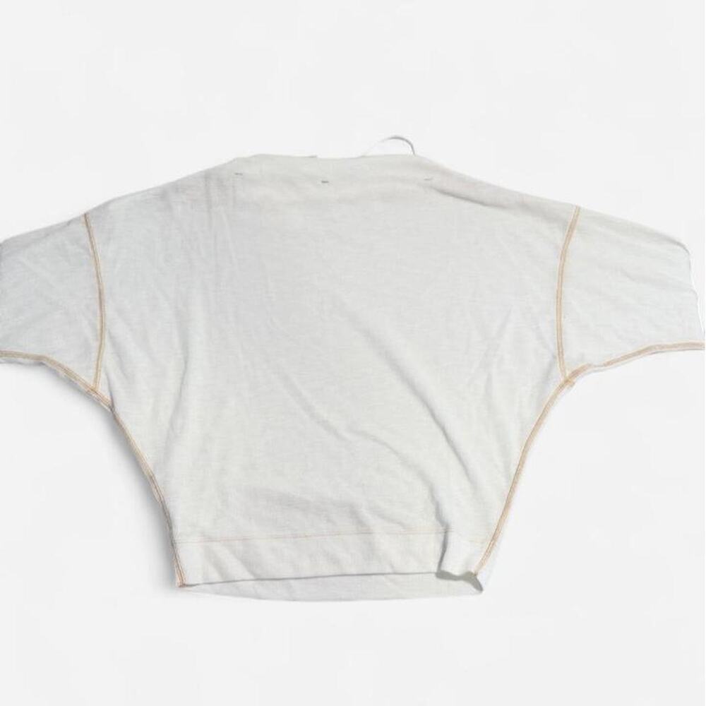 We The Free’s white dolman sleeve top with contrast tan topstitching Size S - Picture 4 of 4